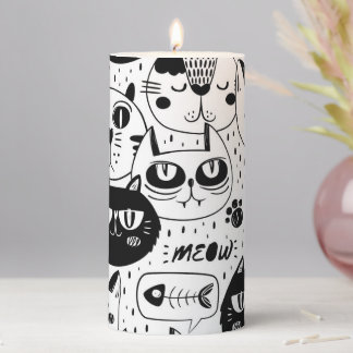 The Ultimate Cat Lover - Cozy Cat pet  Pillar Candle