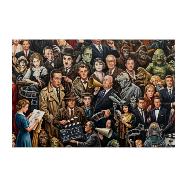 The Ultimate Cinema Legend: IMDb Top 100 Tribute Acrylic Print (Front)