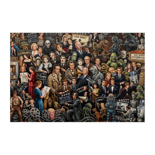 The Ultimate Cinema Legend: IMDb Top 100 Tribute Acrylic Print