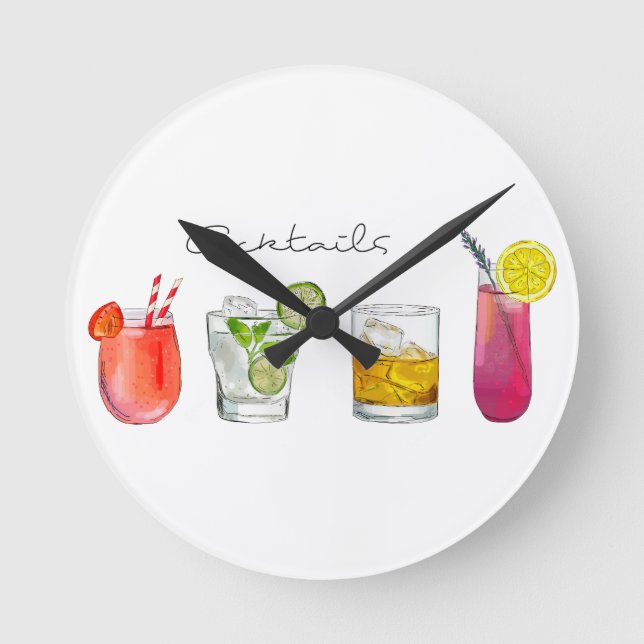 **THE ULTIMATE COCKTAIL  BAR* CLOCK (Front)