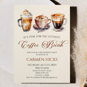 The Ultimate Coffee Break Retirement Party Invitation