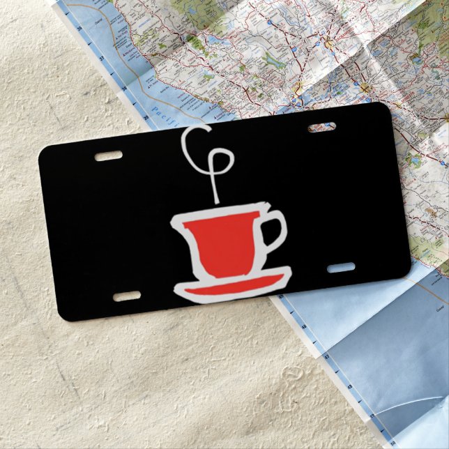***THE ULTIMATE COFFEE LOVER'S*** LICENSE PLATE (In Situ)