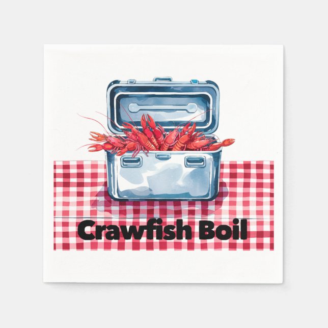 The Ultimate Crawfish Boil: A Southern Tradition Napkins (Front)