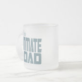 The Ultimate Dad Gear Frosted Glass Coffee Mug (Front Left)