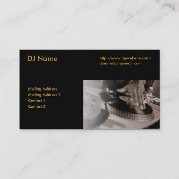 The Ultimate Dj Business Card by akiliking at Zazzle