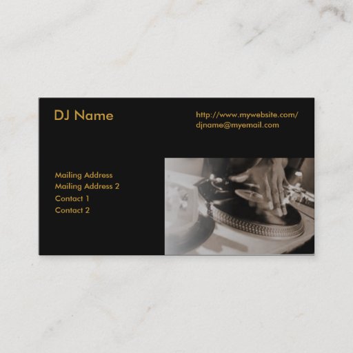 Customizable The Ultimate DJ Business Card