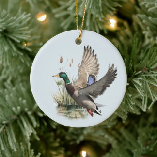 The ultimate duck hunting ceramic ornament