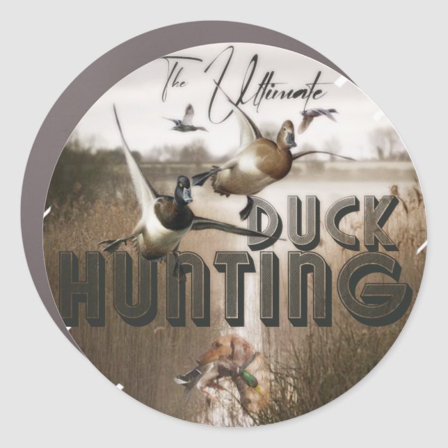 The ultimate duck hunting drawstring bag classic r car magnet (Front)