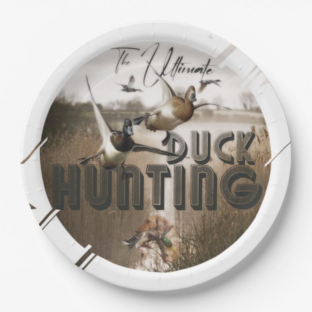 The ultimate duck hunting drawstring bag classic r paper plates (Front)