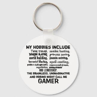 The Ultimate Gamer's Creed (White) Keychain