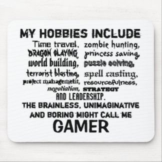 The Ultimate Gamer's Creed (White) Mouse Pad
