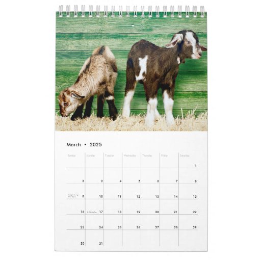 The Ultimate Goat Calendar Zazzle