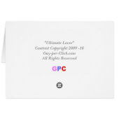 The Ultimate Lover Card (Back Horizontal)