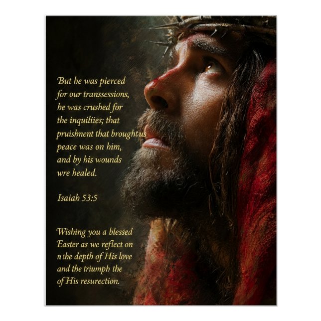"The Ultimate Sacrifice" Easter Greeting Poster (Front)