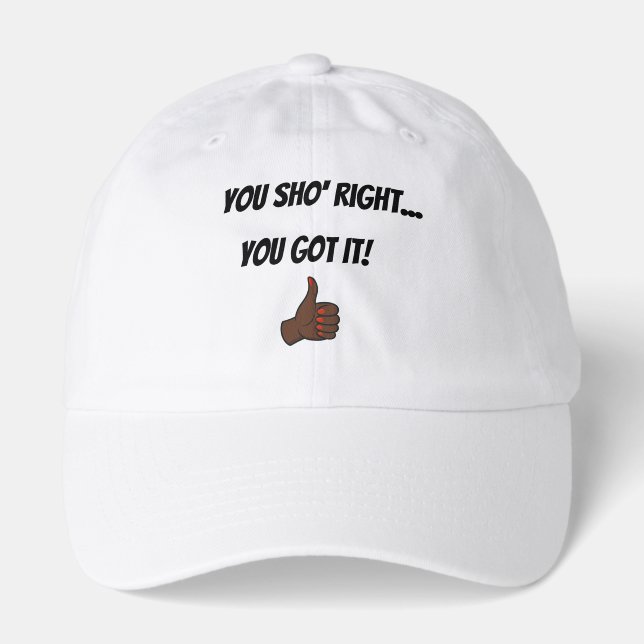 The Ultimate Side-eye Statement Cap (Front)