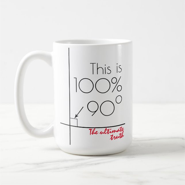 The Ultimate Truth funny customizable Coffee Mug (Left)