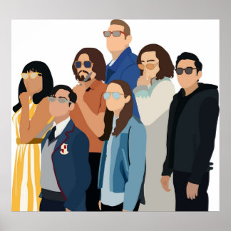 The Umbrella Academy Cast Poster