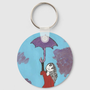 The Umbrella Girl Keychain