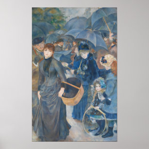 The Umbrellas by Pierre-Auguste Renoir (1841–1919) Poster