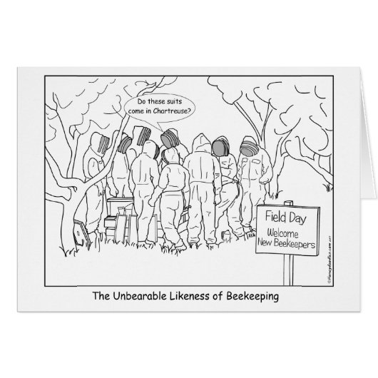 The Unbearable Likeness of Beekeeping Cards (Front Horizontal)