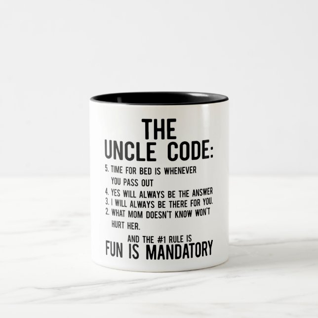 The Uncle Code Two-Tone Coffee Mug (Center)