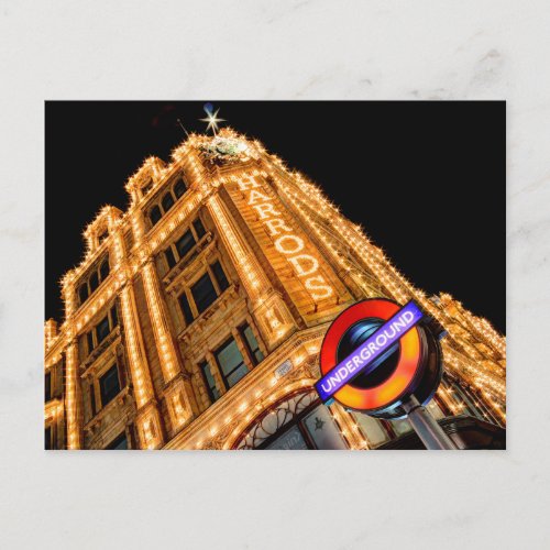 The Underground At Harrods Postcard