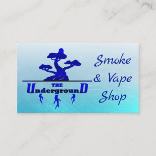 The Underground Business Cards Cobalt Blue