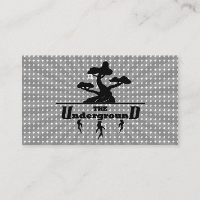 The Underground Business Cards Gray Cage (Front)