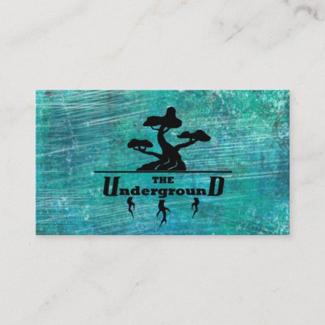 The Underground Business Cards Turquoise (Front)