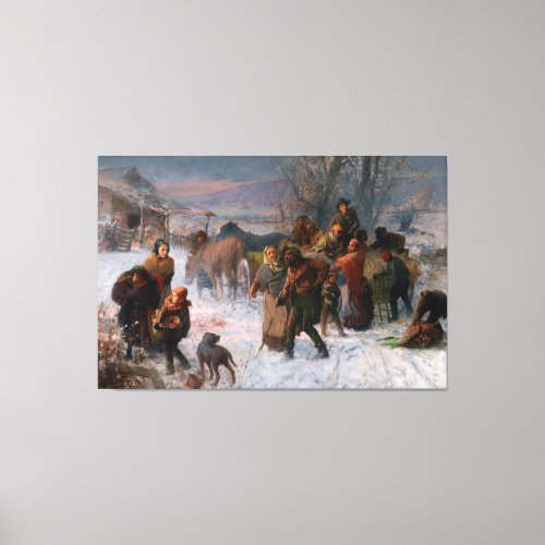 The Underground Railroad by Charles T Webber 1893 Canvas Print