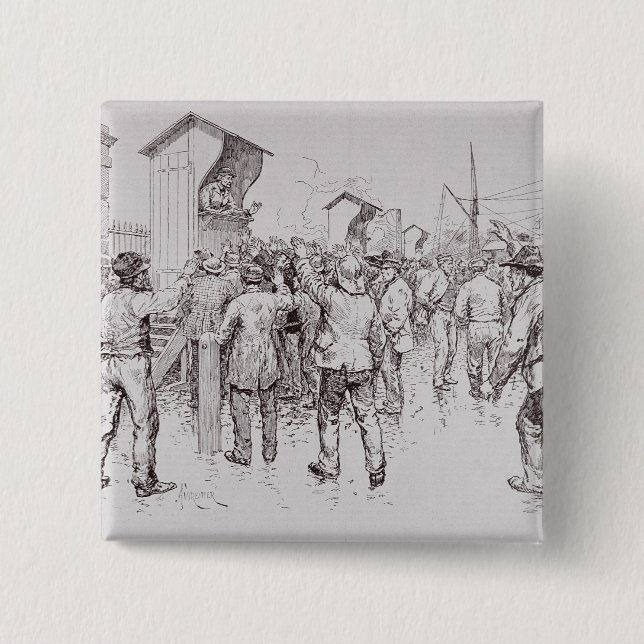 The Unemployed of London Pinback Button (Front)