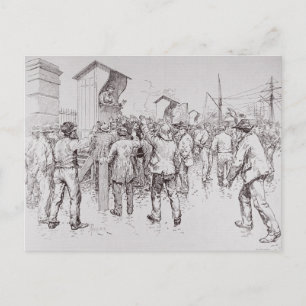 The Unemployed of London Postcard