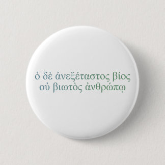 The Unexamined Life Pinback Button