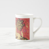 The Unicorn and Maiden Medieval Tapestry Image Bone China Mug (Right)