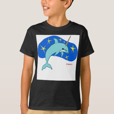 The Unicorn Dolphin (Fantasy Marine Animal) T-Shirt