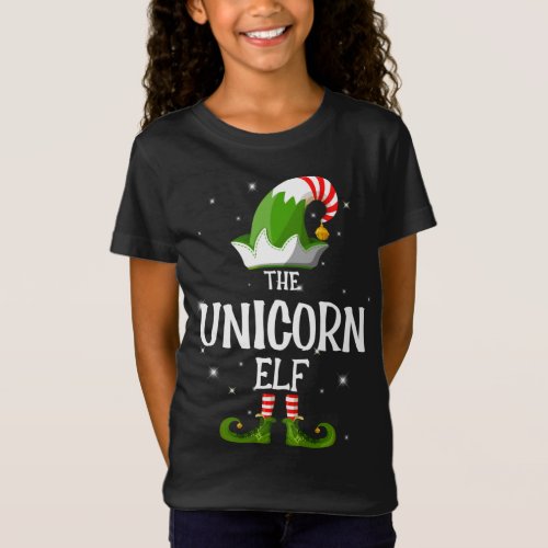 The Unicorn Elf Family Matching Group Christmas T_Shirt