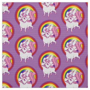 The Unicorn Frenchie Fabric
