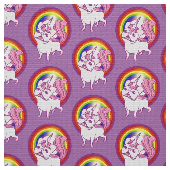 The Unicorn Frenchie Fabric (Swatch)