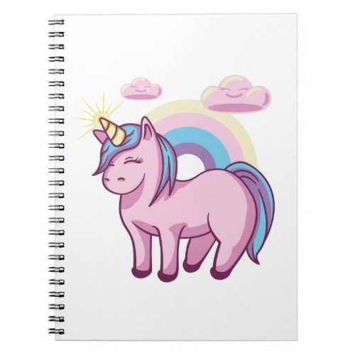 The Unicorn from Wonderland Tote Bag Notebook