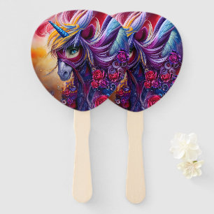 The unicorn hand fan