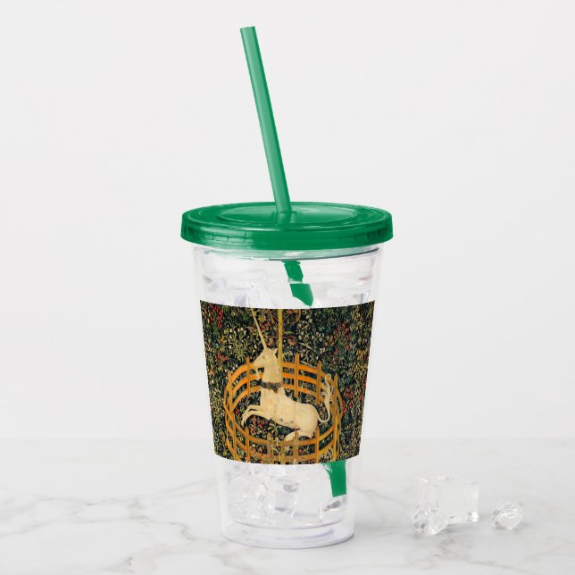 The Unicorn in Captivity Acrylic Tumbler (Front Ice)