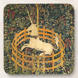 The Unicorn in Captivity Beverage Coaster