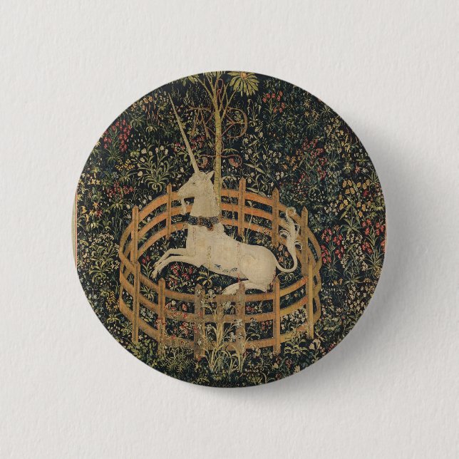 The Unicorn in Captivity Button (Front)