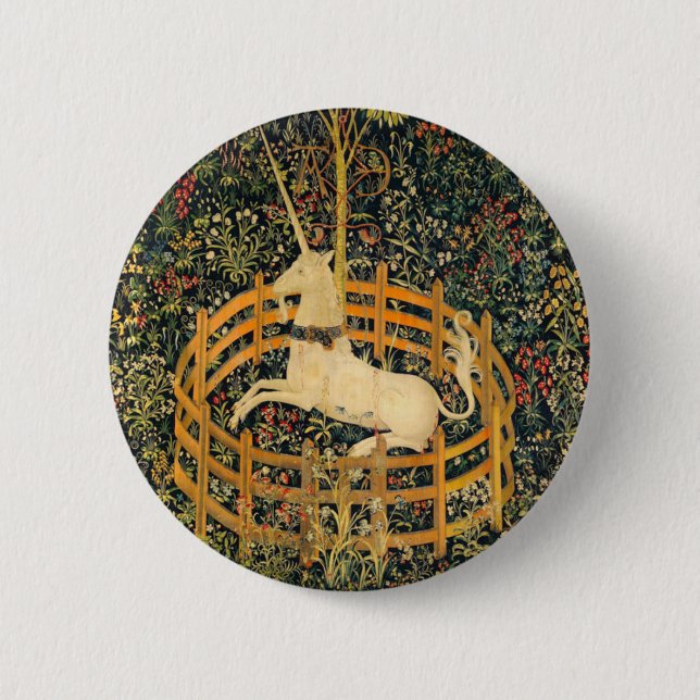 The Unicorn in Captivity Button (Front)