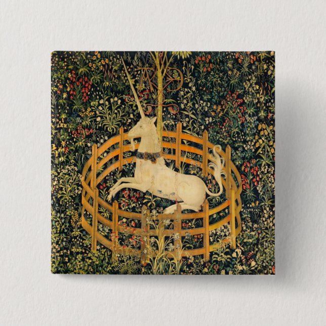 The Unicorn in Captivity Button (Front)