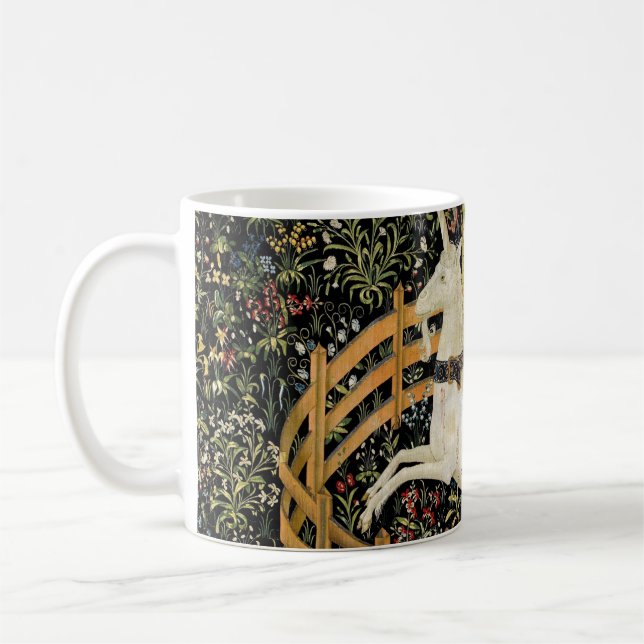 The Unicorn in Captivity Coffee Mug (Left)