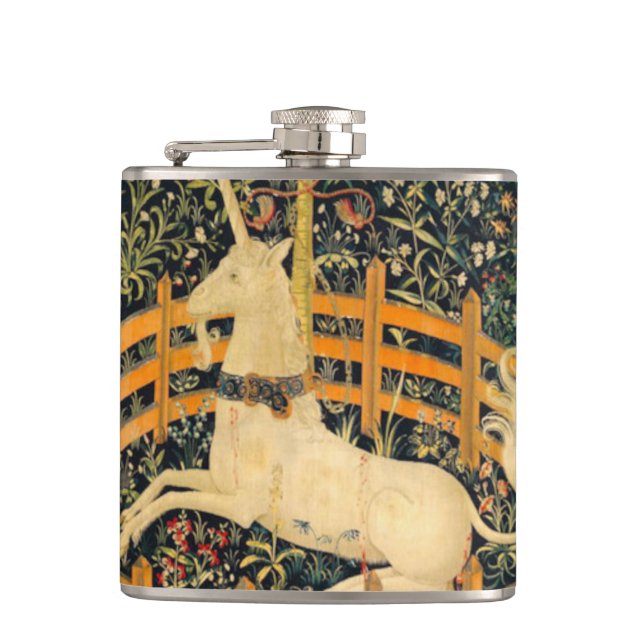 The Unicorn in Captivity Flask (Front)