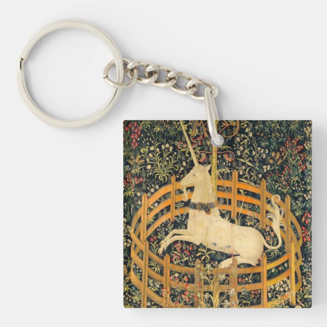 The Unicorn in Captivity Keychain (Front)
