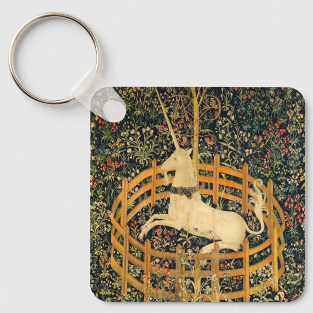 The Unicorn in Captivity Keychain (Front)