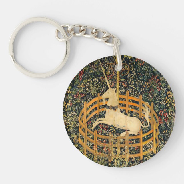 The Unicorn in Captivity Keychain (Front)